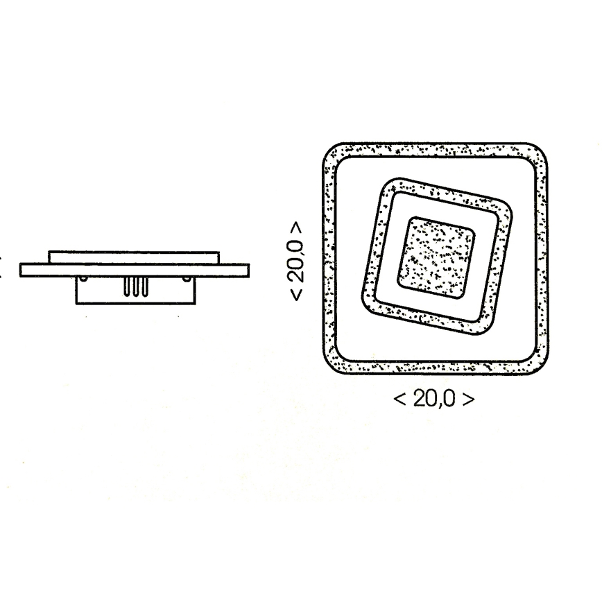Brilagi - LED потолочный светильник MODERN MINI LED/32W/230V 3000/4000/6000K