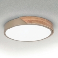 BRILAGI - LED потолочный светильник PILANA LED/24W/230V дуб/бежевый диам. 30 см