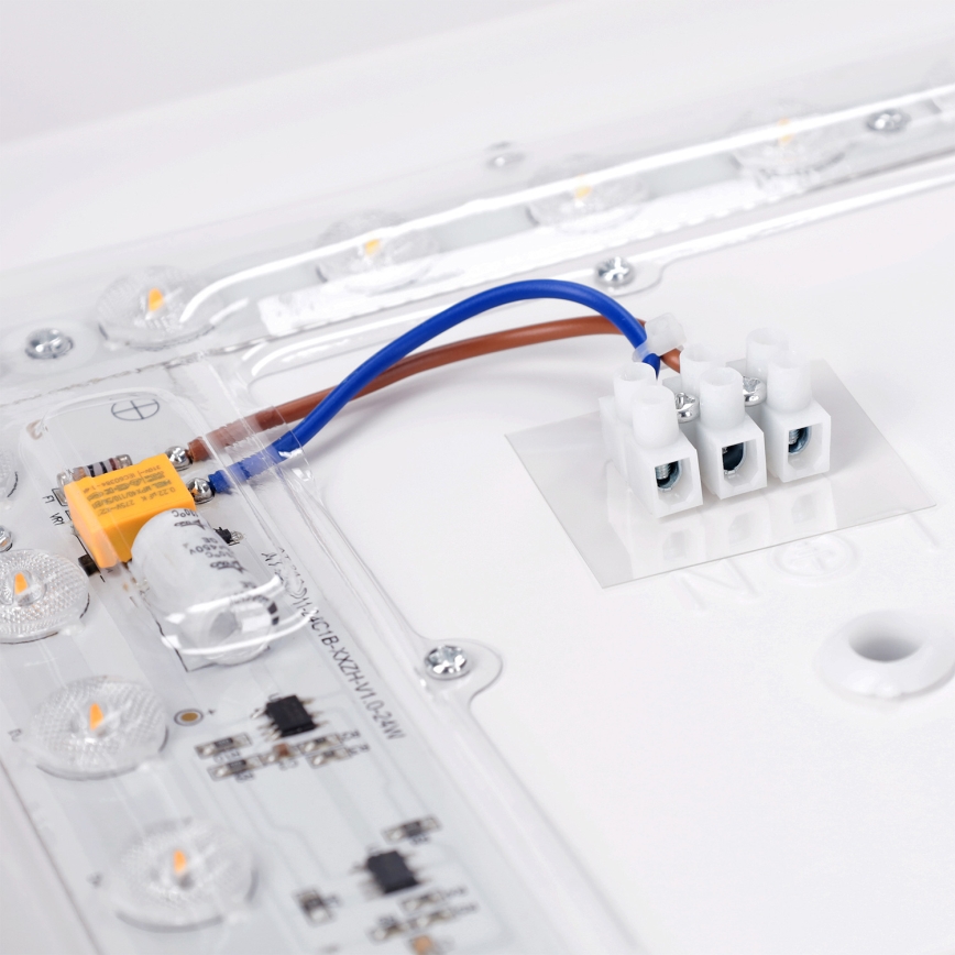 Brilagi - LED потолочный светильник PILANA LED/24W/230V дуб/чёрный 32x32 см