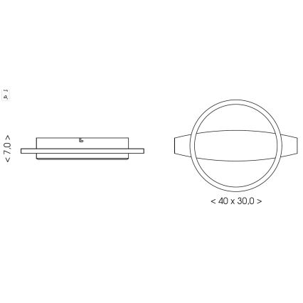 Brilagi - LED потолочный светильник PLANK LED/16W/230V 4000K 30x40 cm деревянный
