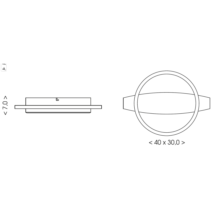 Brilagi - LED потолочный светильник PLANK LED/16W/230V 4000K 30x40 cm деревянный