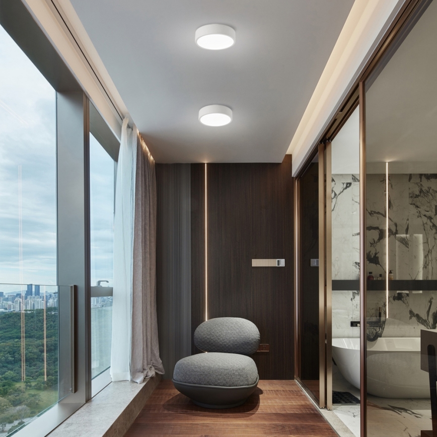 Brilagi - LED потолочный светильник POOL, 18 Вт, 230 В, 3000/4500/6000 К, Ø 20 см, белый