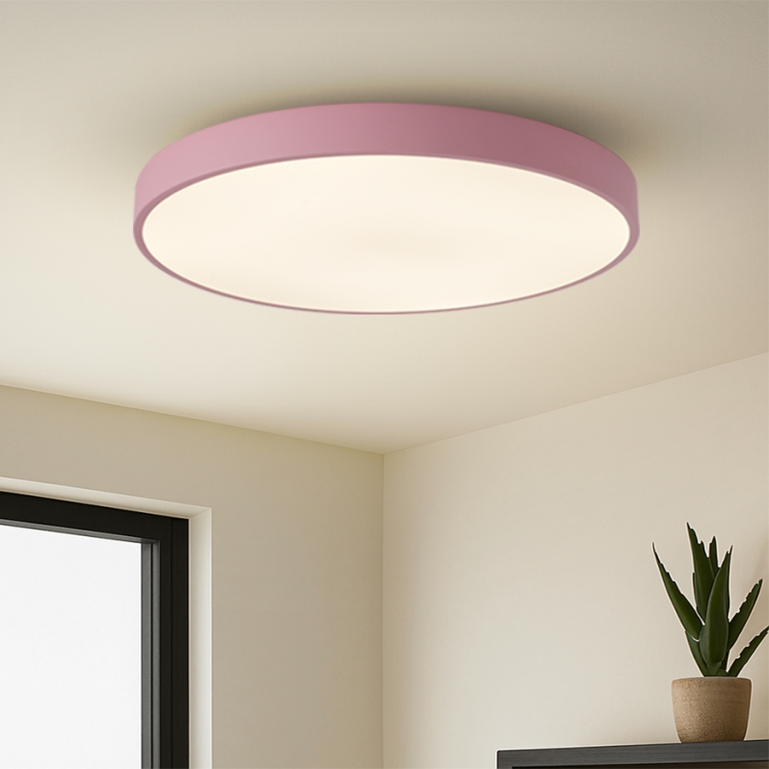 Brilagi - потолочный светильник LED POOL, 100 Вт, 230 В, 3000/4000/6000 К, диаметр 80 см, розовый