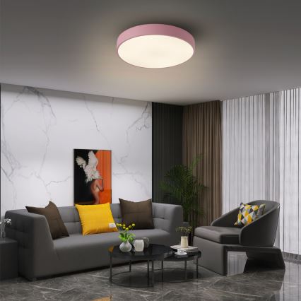 Brilagi - LED потолочный светильник POOL LED/36W/230V 3000/4000/6000K, диаметр 30 см, розовый
