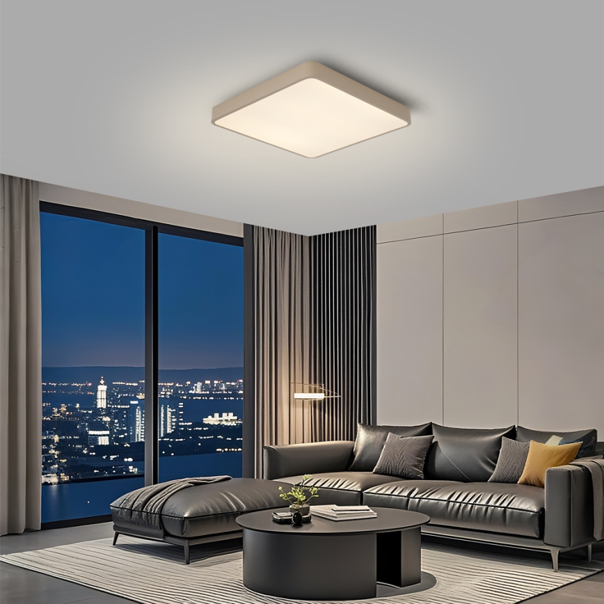 Brilagi - LED потолочный светильник POOL LED/36W/230V 3000/4000/6000K 40x40 см бежевый