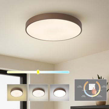 Brilagi - LED потолочный светильник POOL LED/48 Вт/230 В 3000/4000/6000 К Ø 40 см коричневый