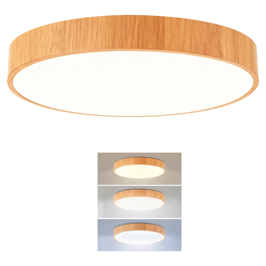 Brilagi - LED потолочный светильник POOL LED/48W/230V 3000/4000/6000K, диаметр 40 см, декор под дерево