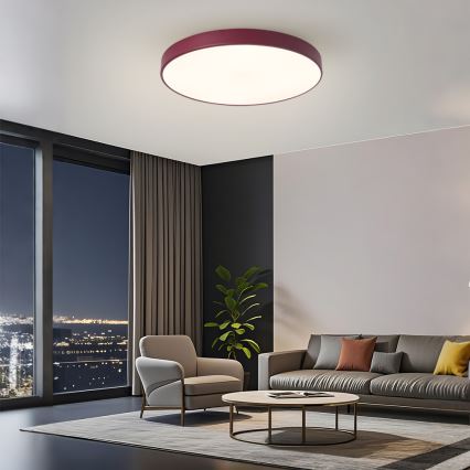 Brilagi - Светодиодный потолочный светильник POOL LED/60W/230V 3000/4000/6000K диаметр 60 см бордовый