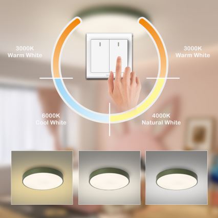 Brilagi - LED потолочный светильник POOL LED/60W/230V 3000/4000/6000K Ø 60 см зелёный