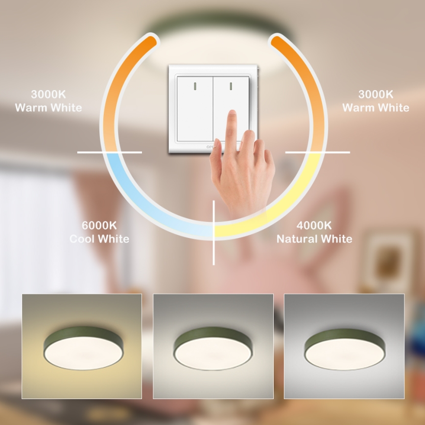 Brilagi - LED потолочный светильник POOL LED/60W/230V 3000/4000/6000K Ø 60 см зелёный