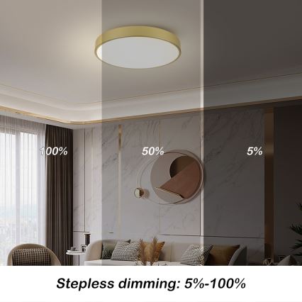 Brilagi - LED потолочный светильник POOL LED/60W/230V 3000/4000/6000K диам. 60 см, золотой