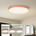 BRILAGI - LED потолочный светильник с регулировкой яркости POOL SMART LED/100W/230V 3000-6000K, диаметр 80 см, Wi-Fi Tuya, цвет бронза + пульт дистанционного управления