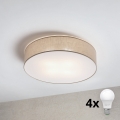 Brilagi - LED потолочный светильник SIRIJA 4xE27/15W/230V, диаметр 60 см, бежевый