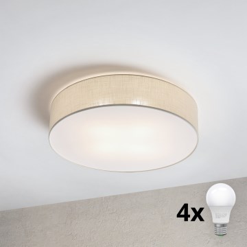 Brilagi - LED потолочный светильник SIRIJA 4xE27/15W/230V диаметр 60 см кремовый