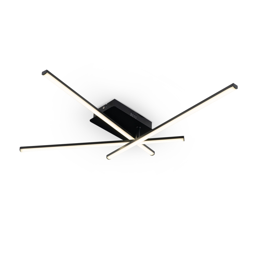 Brilagi - светодиодный потолочный светильник STRIPES LED/30W/230V 51x78 см, чёрный
