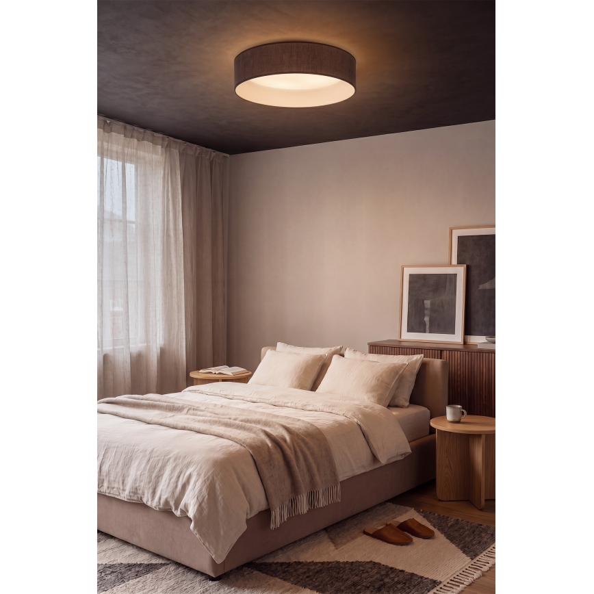 Brilagi - LED потолочный светильник VELVET SIMPLE, 36 Вт/230 В, 3000 К, диаметр 55 см, коричневый