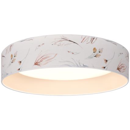 BRILAGI - LED потолочный светильник VELVET SIMPLE LED/24W/230V 3000K Ø 45 см белый/с цветочным узором