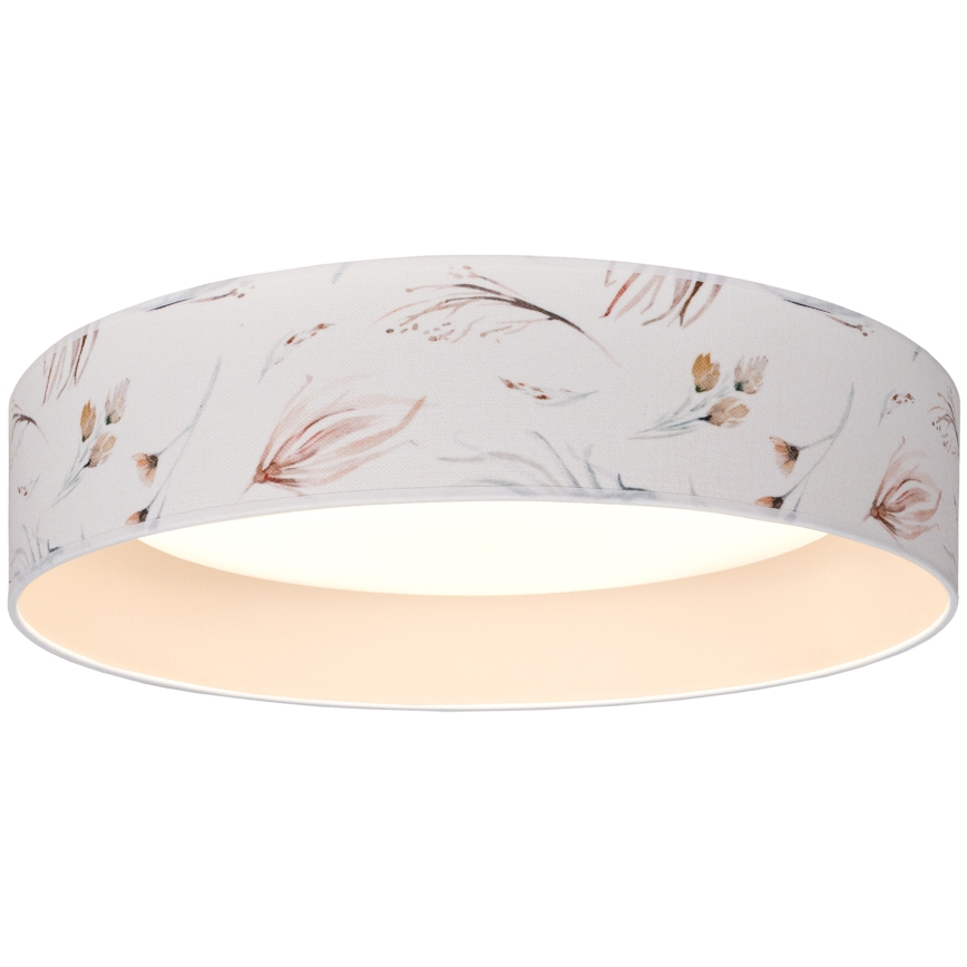 BRILAGI - LED потолочный светильник VELVET SIMPLE LED/24W/230V 3000K Ø 45 см белый/с цветочным узором