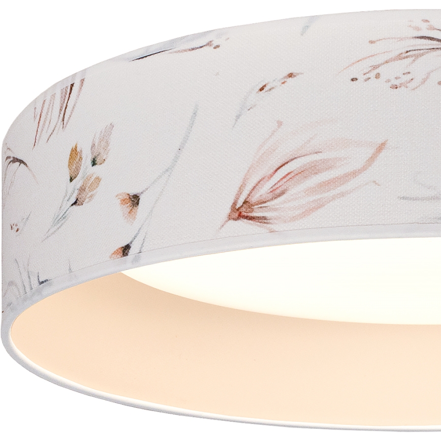 BRILAGI - LED потолочный светильник VELVET SIMPLE LED/24W/230V 3000K Ø 45 см белый/с цветочным узором
