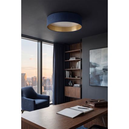 Brilagi - LED потолочный светильник VELVET SIMPLE LED/24 Вт/230 В 3000К диам. 45 см синий/золотой