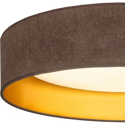 Brilagi - LED потолочный светильник VELVET SIMPLE LED/24W/230V 3000K диаметр 45 см коричневый/золотой