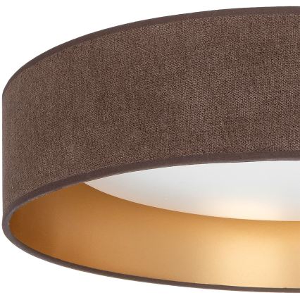 Brilagi - LED потолочный светильник VELVET SIMPLE LED/24W/230V 3000K диаметр 45 см коричневый/золотой
