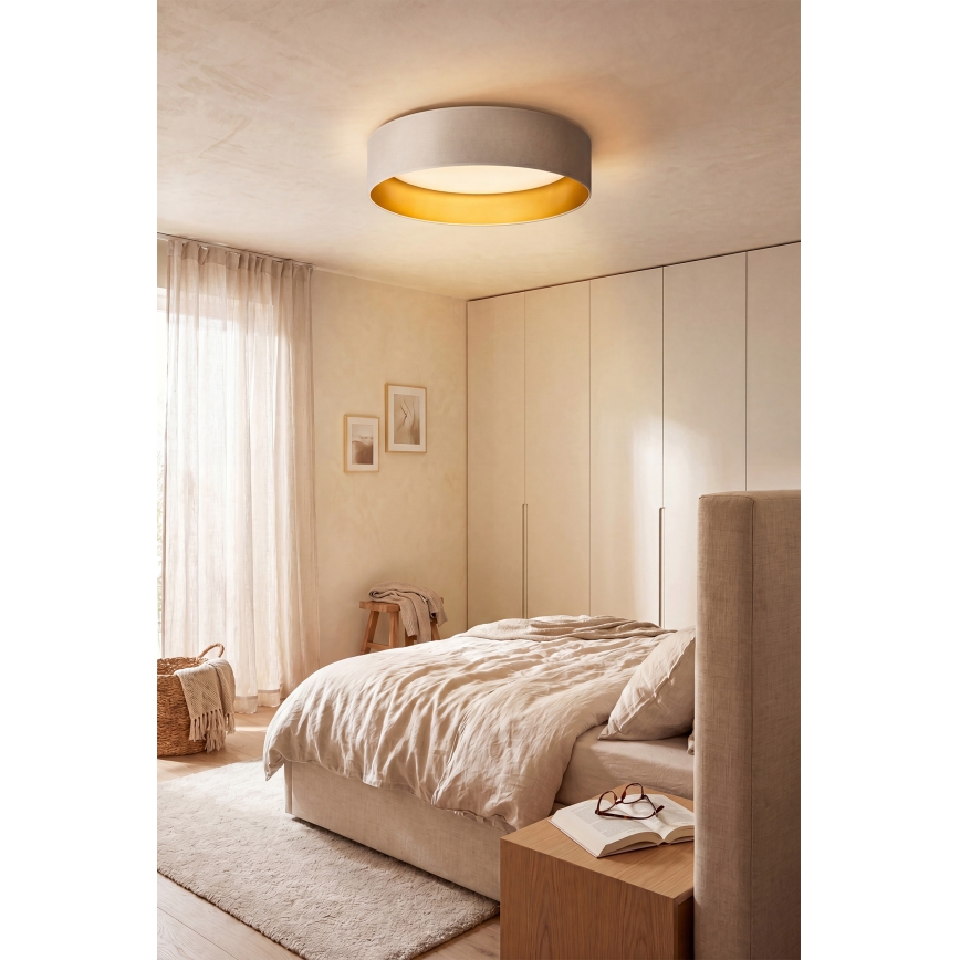 Brilagi - LED потолочный светильник VELVET SIMPLE LED/24W/230V 3000K, диаметр 45 см, кремовый/золотой
