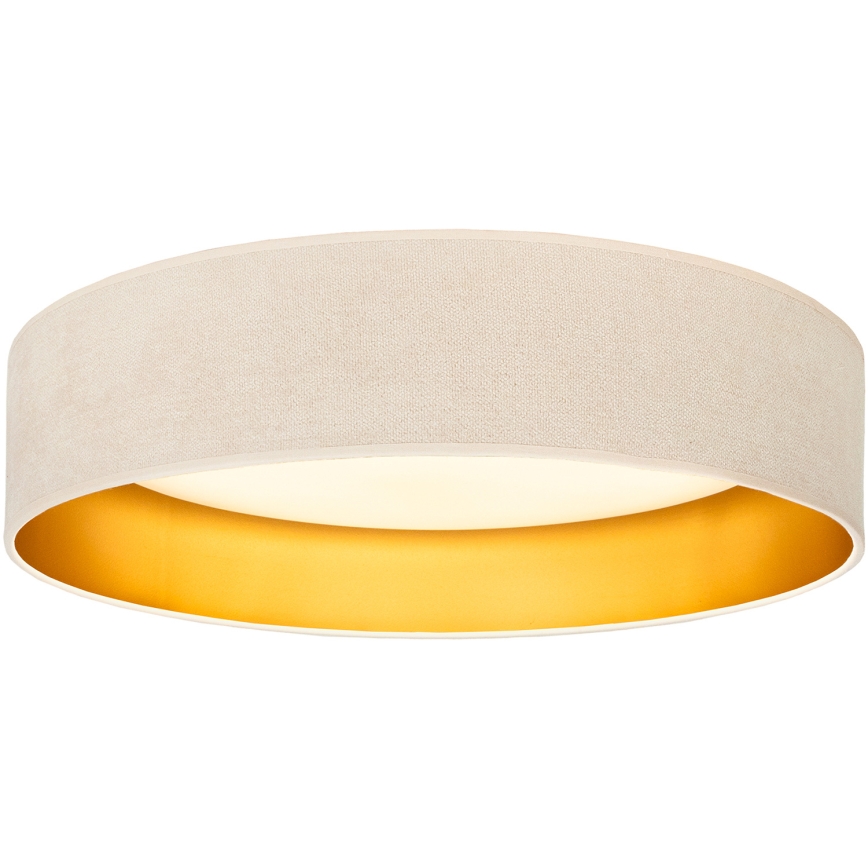 Brilagi - LED потолочный светильник VELVET SIMPLE LED/24W/230V 3000K, диаметр 45 см, кремовый/золотой
