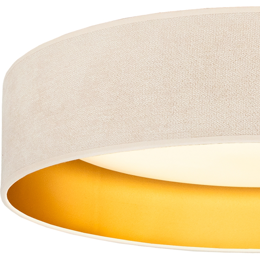 Brilagi - LED потолочный светильник VELVET SIMPLE LED/24W/230V 3000K, диаметр 45 см, кремовый/золотой
