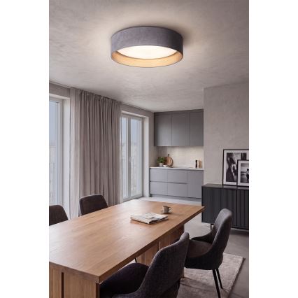 Brilagi - LED потолочный светильник VELVET SIMPLE LED/24 Вт/230 В 4000 К диам. 45 см серый/золотой