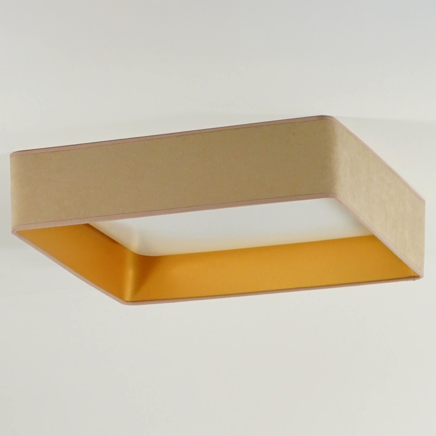 Brilagi - LED потолочный светильник VELVET SQUARE LED/24W/230V 43x43 cm бежевый