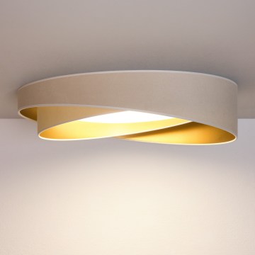 BRILAGI - LED потолочный светильник VELVET TWIST LED/24 Вт/230 В 4000K Ø 55 см белый/золотой