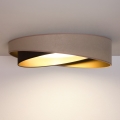 BRILAGI - LED Потолочный светильник VELVET TWIST LED/24W/230V 4000K диаметр 55 см бежевый/коричневый/золотой