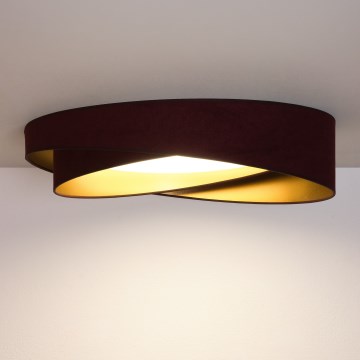 BRILAGI - LED потолочный светильник VELVET TWIST LED/24W/230V 4000K диаметр 55 см бордовый/золотой