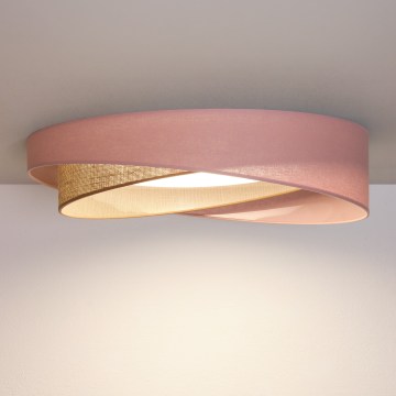 BRILAGI - LED потолочный светильник VELVET TWIST LED/24W/230V 4000K диаметр 55 см розовый/бежевый