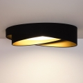 BRILAGI - LED Потолочный светильник VELVET TWIST LED/24W/230V 4000K Ø 55 см чёрный/золотой