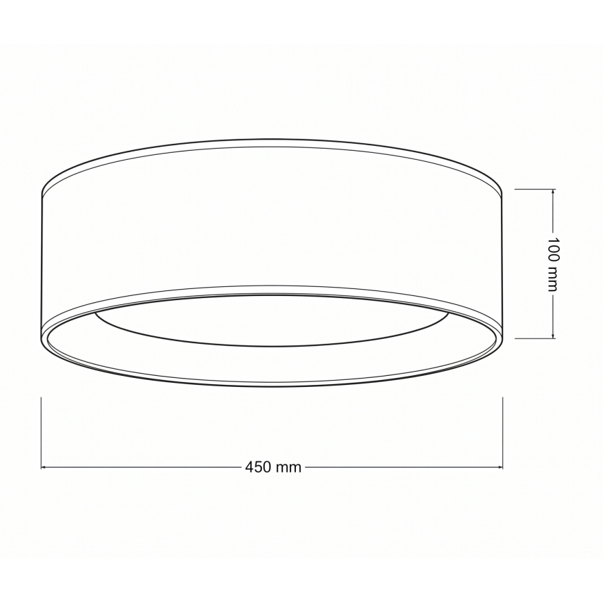 Brilagi - LED потолочный светильник VELVET VARI LED, 24 Вт/230 В, 3000/4000/6500 К, диаметр 45 см, кремовый/золотой