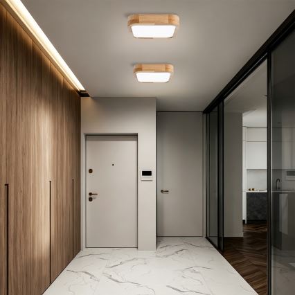 BRILAGI - LED потолочный светильник WOODLINE SQUARE LED/32 Вт/230 В 3000/4000/6000 К дуб 30x30 см