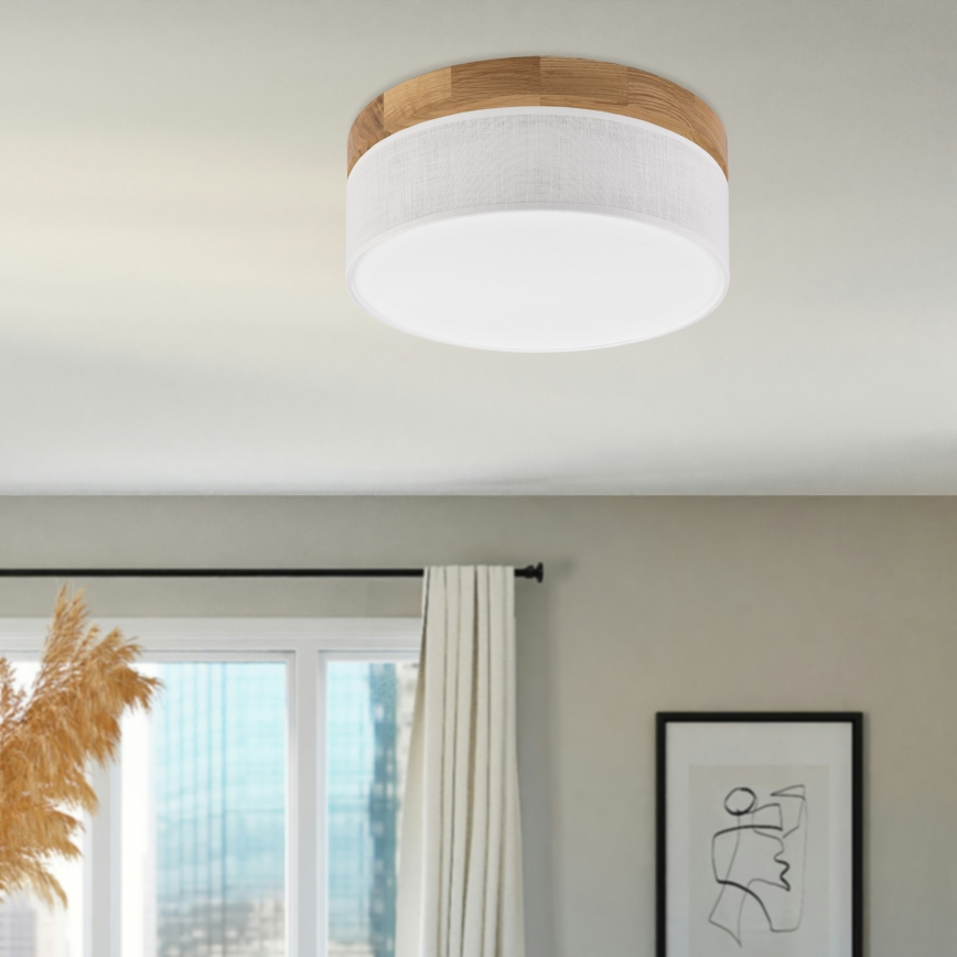 Brilagi - LED Потолочная лампа BELLADONNA LED/20W/230V пр. 30 см белая/дуб