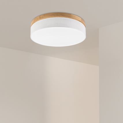 Brilagi - LED Потолочная лампа BELLADONNA LED/36W/230V диаметром 50 см белая/дуб