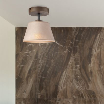 Brilagi - LED Накладная люстра ANTHONY 1xE14/60W/230V дуб орех/бежевый