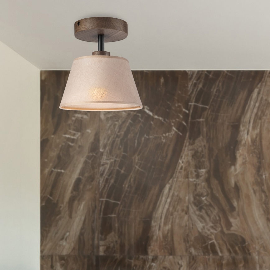 Brilagi - LED Накладная люстра ANTHONY 1xE14/60W/230V дуб орех/бежевый