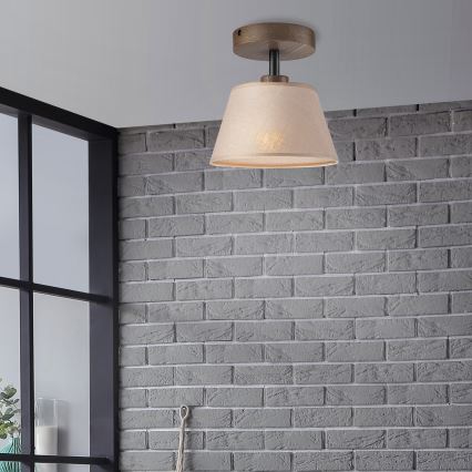 Brilagi - LED Накладная люстра ANTHONY 1xE14/60W/230V дуб орех/бежевый