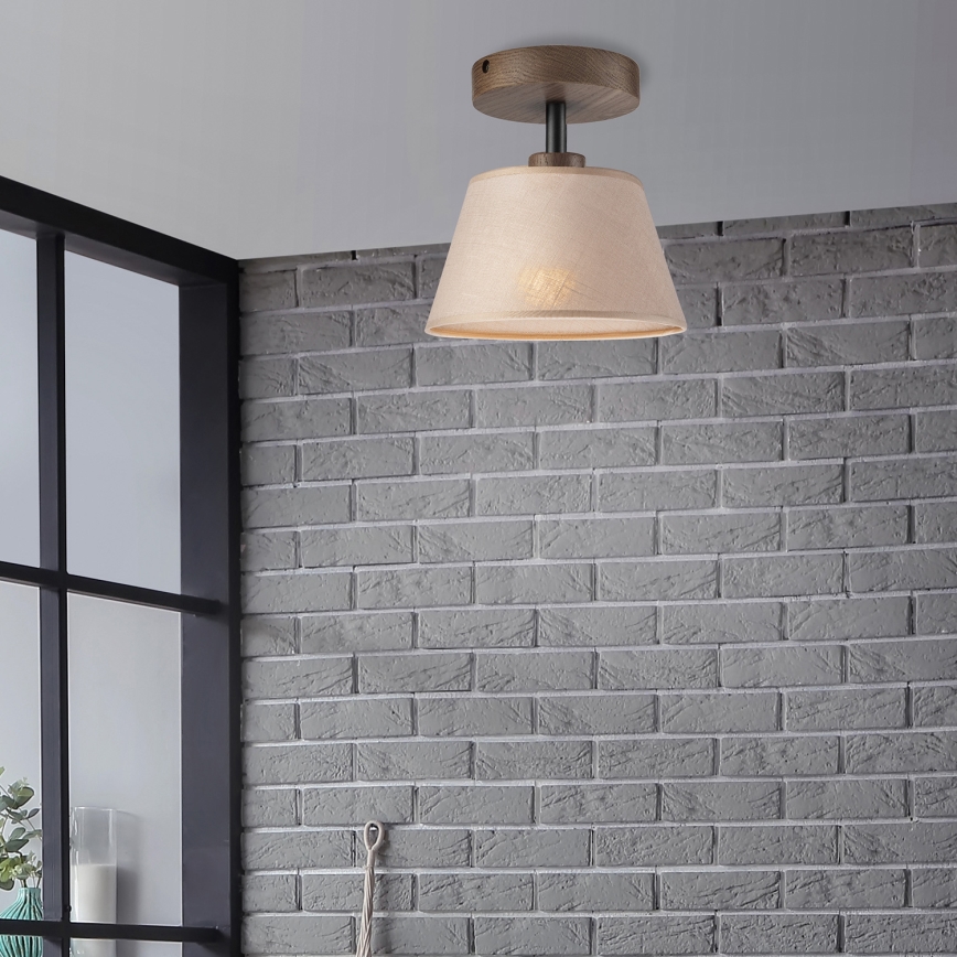 Brilagi - LED Накладная люстра ANTHONY 1xE14/60W/230V дуб орех/бежевый