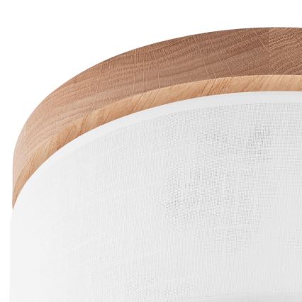 Brilagi - LED Потолочный светильник BELLADONNA 1xE27/15W/230V диаметр 30 см белый/дуб