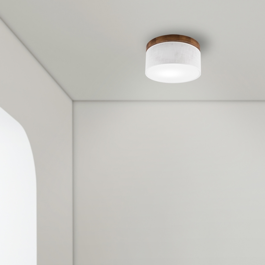 Brilagi - LED Потолочный светильник BELLADONNA 1xE27/15W/230V диаметр 30 см белый/дуб вишня