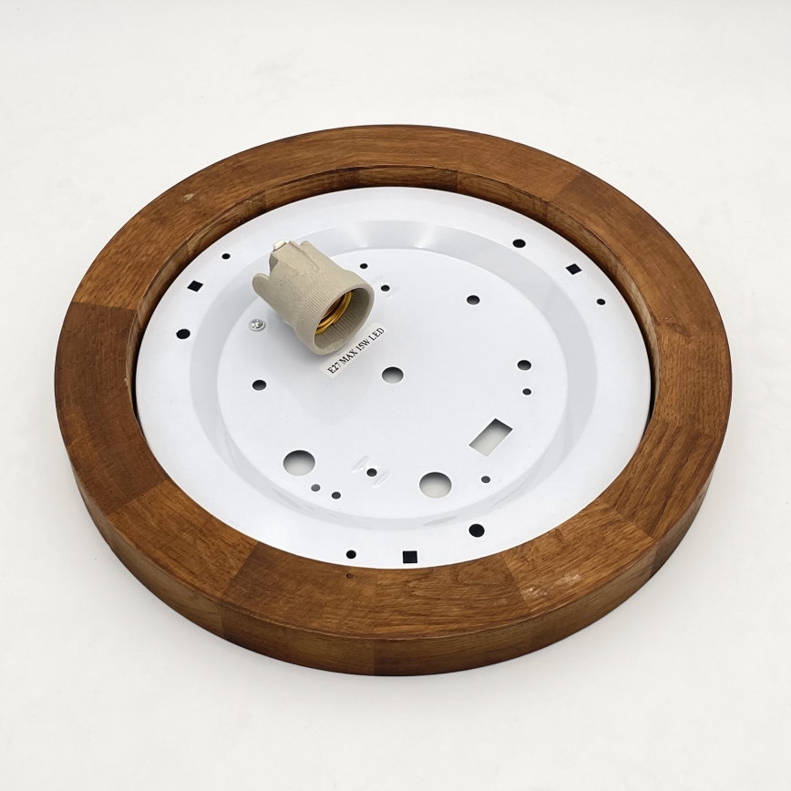 Brilagi - LED Потолочный светильник BELLADONNA 1xE27/15W/230V диаметр 30 см белый/дуб вишня