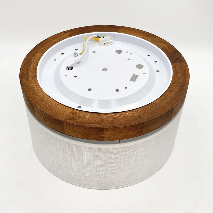 Brilagi - LED Потолочный светильник BELLADONNA 1xE27/15W/230V диаметр 30 см белый/дуб вишня