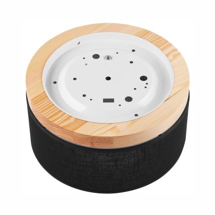 Brilagi - LED Потолочный светильник BELLADONNA 1xE27/15W/230V диаметр 30 см черный/сосна