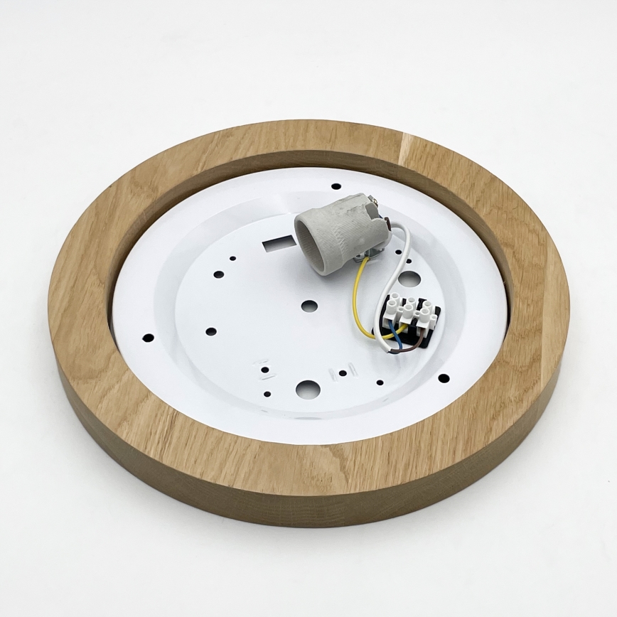 Brilagi - LED Потолочный светильник BELLADONNA 1xE27/15W/230V диаметр 30 см кремовый/дуб